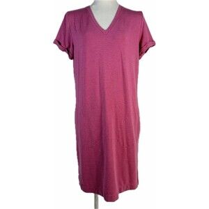 Garnet Hill sz S Pink Everyday T-Shirt Dress